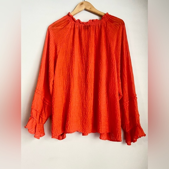 TORRID Stripe Gauze Lace-Up Peasant Top Size 3X - Picture 6 of 11